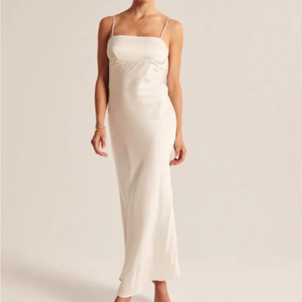 Abercrombie Satin Cream Dress
